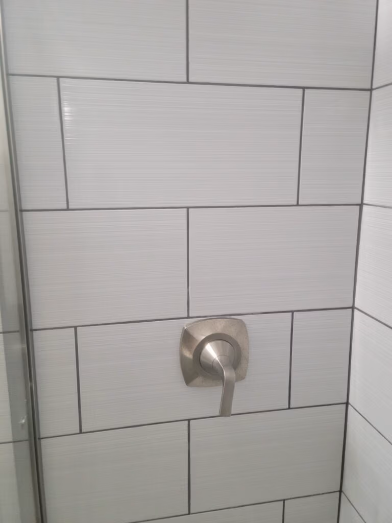 Brand new bathroom addition to a basement