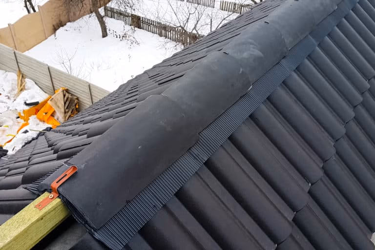 Are Roof Ridge Vents Necessary? A Closeup up Roof Ridge Vents