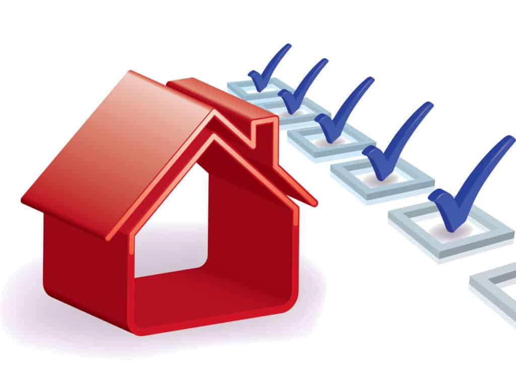 What to Do After Storm Damage a Roof Hail Damage Inspection Checklist Clipart with a Red House and a Checklist Next to It