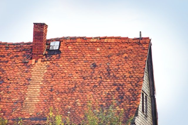 A damaged roof.
