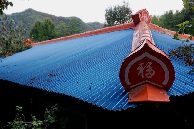 A metal roof with a new layer upgrade