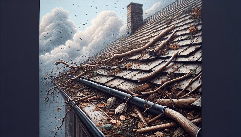 debris found on rooftop