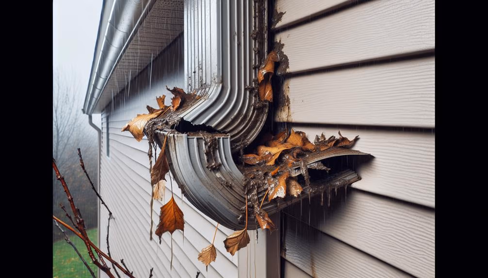 repair the leaky gutters
